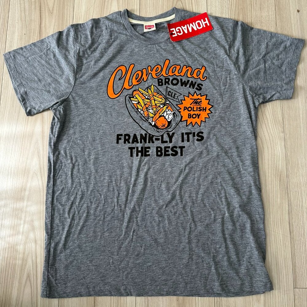 New With Tags Homage NFL x Flavortown Cleveland Browns Shirt Size XL